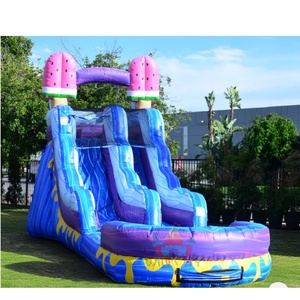 <span class=keywords><strong>Toboggan</strong></span> aquatique commercial de 15 pieds sur le thème de la crème glacée <span class=keywords><strong>avec</strong></span> <span class=keywords><strong>piscine</strong></span>, idéal pour la location événementielle et le divertissement (vente en gros) - Product Image 4