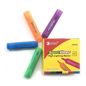 Échantillon Gratuit : Marqueur Surligneur 6 Couleurs à Encre Permanente – Fabricant de Stylos Solides pour Journalisation, Planification, Papeterie et Dessin - Product Image 1