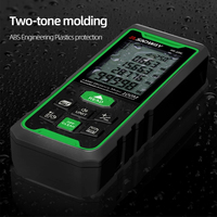 Outils de mesure laser d'extérieur SW-50G rechargeable Ip54 faisceau vert M/in/ft 50m mesure d'angle et de hauteur télémètre laser