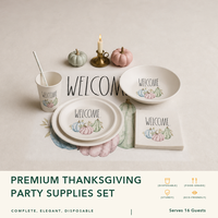 Vaisselle biodégradable gaufrée pour Thanksgiving, vente en gros directe usine, assiettes, tasses, bols de 9 oz, logo personnalisé, distributeurs OEM/ODM