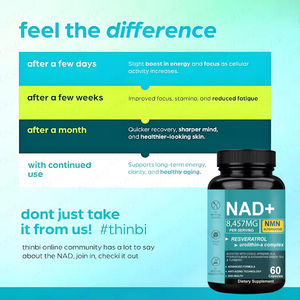 Complejo de Resveratrol y Urolithin-a con NAD+ 8457mg, 60 Cápsulas, Fórmula Avanzada con COQ10, APIGENIN, ALA, PTEROSTILBENO y ASTAXANTINA - Product Image 4