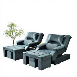 Fauteuil <span class=keywords><strong>de</strong></span> massage électrique pour hydrothérapie des pieds, <span class=keywords><strong>lit</strong></span> inclinable avec bain <span class=keywords><strong>de</strong></span> pieds et fonctions <span class=keywords><strong>de</strong></span> pédicure pour salon <span class=keywords><strong>de</strong></span> pédicure - Matériau PVC, Nouveau modèle chinois - Product Image 2