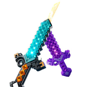 Diamant épée monde Double tranchant télescopique <span class=keywords><strong>lumineux</strong></span> <span class=keywords><strong>sabre</strong></span> <span class=keywords><strong>laser</strong></span> en plastique <span class=keywords><strong>jouet</strong></span> pour unisexe 14 ans + Cool Double tête <span class=keywords><strong>Laser</strong></span> épée - Product Image 5