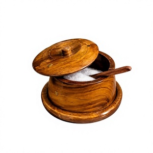 Tarro de Miel de Madera Hecho a Mano con Tapa Abatible y Cuchara, Diseño Tradicional Chino, Apto para Calentar, Lavable en Lavavajillas, Hermético para Almacenamiento de Alimentos - Product Image 6