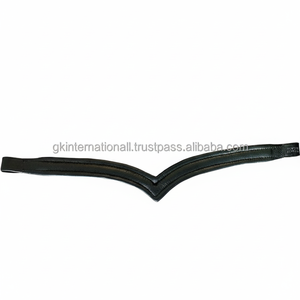 Lujo 2 filas Cristales brillantes Diamantes de imitación diamante mega Bling incrustaciones Canal vacío acolchado cuero caballo ceja banda a precio barato - Product Image 1