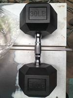 Haltères hexagonaux en caoutchouc, poids en livres, haltères hexagonaux en fonte solide pour hommes et femmes, entraînement de musculation à domicile