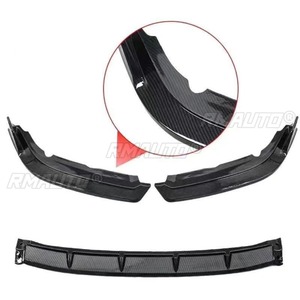 For Honda Civic 10th Gen 19-21 Car Front Bumper <b>Lip</b> Splitter Diffuser Spoiler Body Kit <b>Gloss</b> Black Bumper <b>Lip</b> Modification Part - Product Image 5