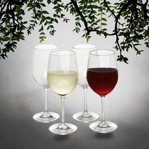 Verres à vin en plastique transparents écologiques réutilisables incassables de 360 ml avec logo personnalisé pour les fêtes et les mariages - Product Image 3