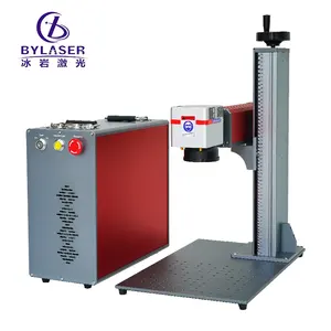 Metal engraving machine portable 20w 30w 60w Mopa gold metal smart color fiber laser marking machine