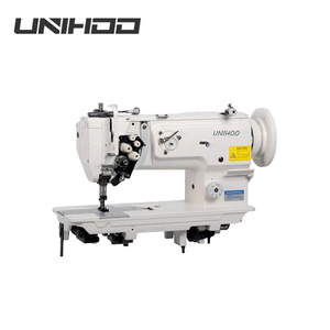 UH1565N Double Needles Compound Feed Flat Bed Split Needle Bar Lockstitch Industrial Home Use Motor Iron Engine Gear <b>Sewing</b> - Product Image 2