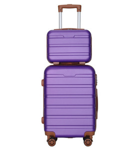 <span class=keywords><strong>Valise</strong></span> à Roulettes Blanche Moderne pour Adolescents, Bagages de Voyage, 20 Pouces, Poids Léger, 2 Pièces, 14 Pouces, Taille Cabine, <span class=keywords><strong>Valise</strong></span> de Vol - Product Image 3