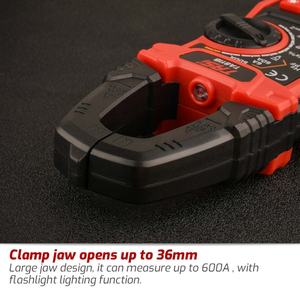 Multímetro Digital de Pinza TASI TA811B AC/DC 1000A True RMS con Medición de Corriente Continua y Frecuencia - Product Image 6