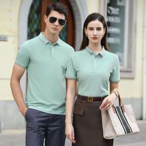 Venta al por mayor de alta calidad de Golf Unisex 85% algodón 15% Spandex Oversize Polo camiseta para hombres Polos para hombres - Product Image 6