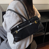 Sac à bandoulière classique de luxe en daim, sac sous le bras, mini sac fourre-tout, sac à main décontracté et tendance, sac à main de créateur, catalogue de sacs de mode pour femmes