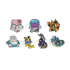 Broche Pokémon Créative et Mignonne, Badges Métalliques <span class=keywords><strong>Pikachu</strong></span>, Jigglypuff, Snorlax, Pocket Elf - Product Image 5