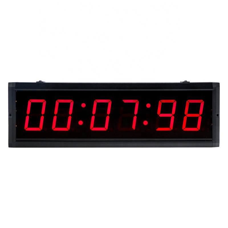 Производитель спортивных тренировок, светлый Секундомер с черной вилкой, секундомер, обратный отсчет, 3 дюйма, светодиодные цифровые большие часы, настенный таймер для спортзала