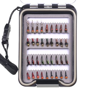 36 stuks/doos Vliegvisvliegen Set Handgemaakte Vliegvisuitrusting Met Droge/Natte Vliegen Vliegassortiment Forel Baars Grijze Forel Panfish Vissen - Product Image 1