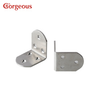 Support d'angle en acier inoxydable OEM pour meubles, fixation murale à 90 degrés, en forme de L, pour étagère