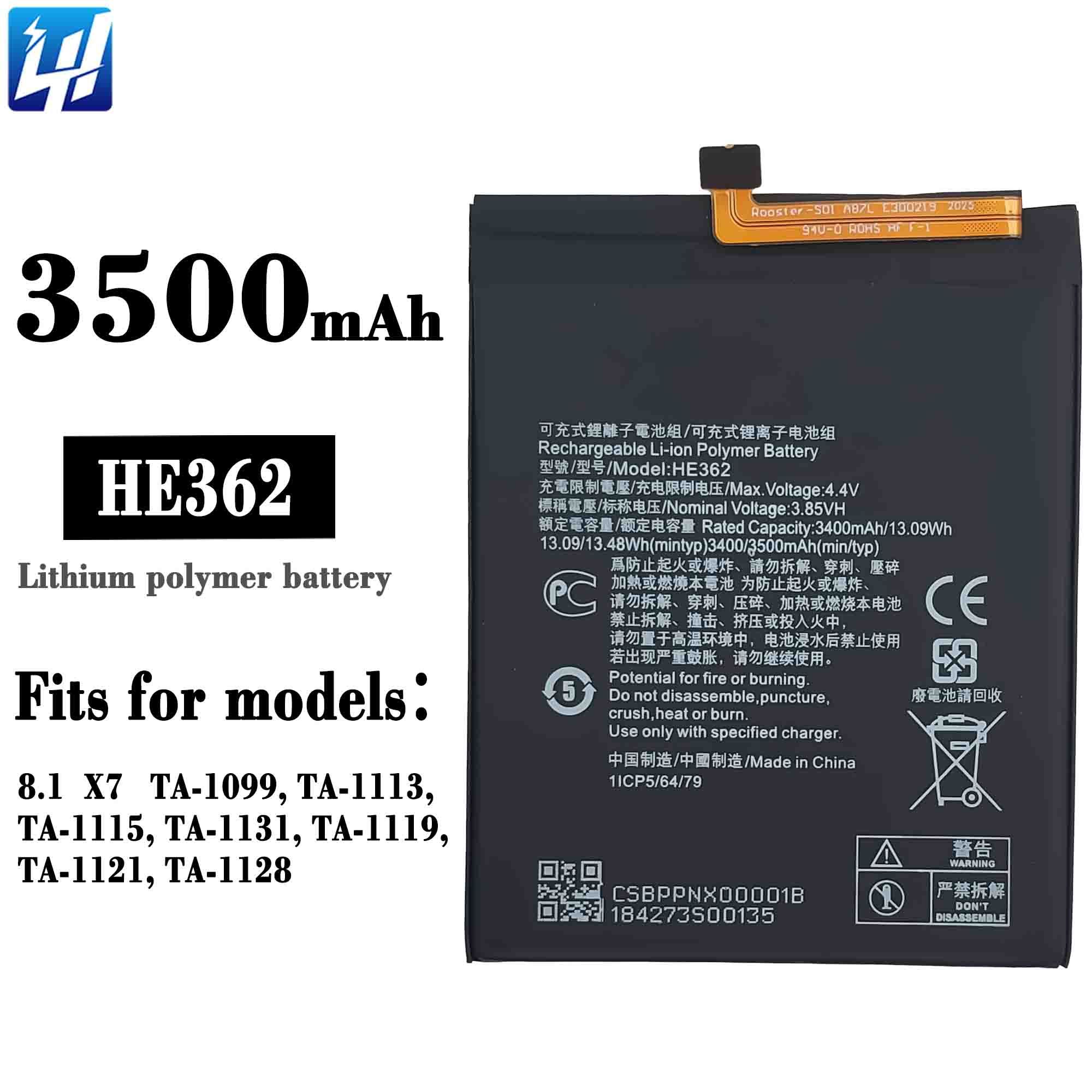 Vitre Arrière Pour Nokia 8.1 - Noir - Cache Batterie - Neuf Sous Blister