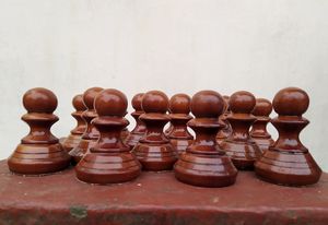 Peones de Madera Clásicos, Piezas Duraderas para Juegos de Mesa, Juegos de Estrategia, Juegos de Contar y Educación - Product Image 5