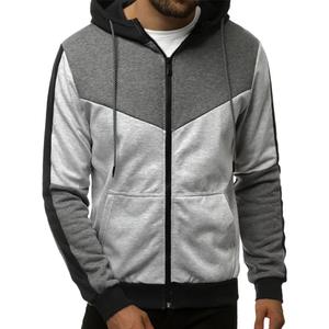 Sudadera con Capucha para Hombre, Deportiva, Casual, Holgada, con Estampado, Cierre de Cremallera, Poliéster/Algodón, Impresión por Serigrafía, Transpirable - Product Image 2
