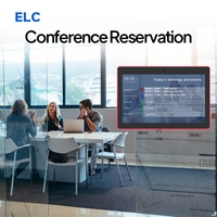 Personalizado 13,3 pulgadas LCD pantalla táctil Android Tablet montaje en pared POE LED barra de luz sistema de reserva 2GB nuevo para sala de reuniones de conferencias