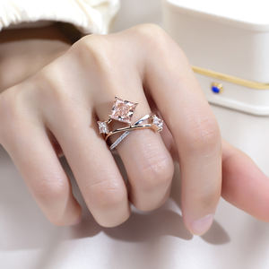 Joyería Messi MSR-1786 Anillo de oro de 18 quilates con diamante rosa cultivado en laboratorio para mujer - Product Image 6