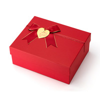 Coffret cadeau de thé main dans la main papillon rouge de qualité supérieure Advanced Sense Festive Heaven Earth Cover Made Durable Paperboard Top Tea