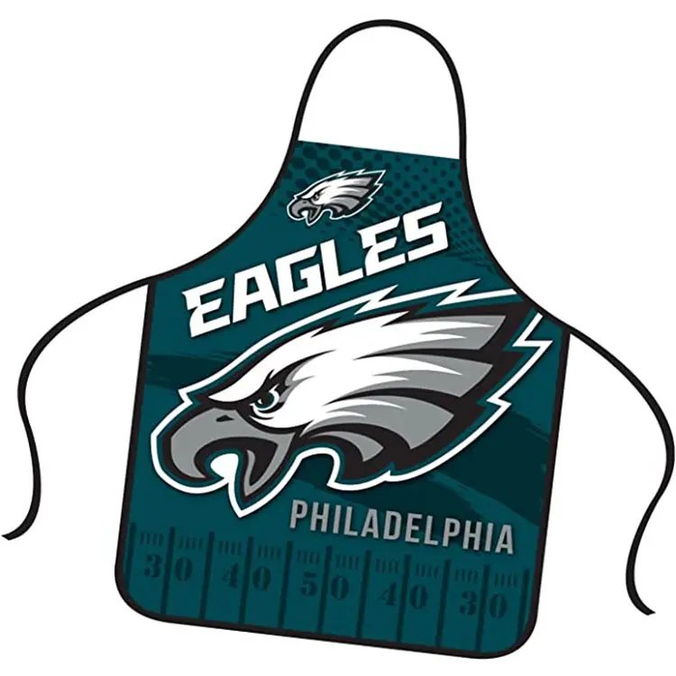 Custom Philadelphia Eagles Schort Full Color Universeel Formaat Stropdas Terug Grillen Achterklep Bbq Kookhost