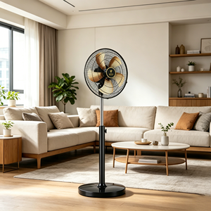 Silent 18 Inch <b>Standing</b> Fan with Aircraft fan blade Dual Ball Bearings Ultra Quiet Operation 18" Pedestal Fan for Office - Product Image 6