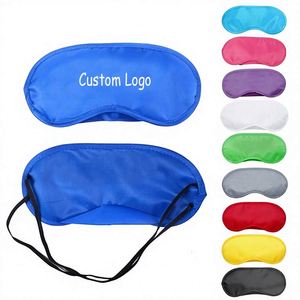 Vente en gros de couvre-yeux en satin personnalisés avec logo, multicolores, pour une relaxation nocturne, pour hôtel, spa, voyage - Product Image 1