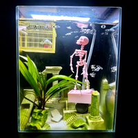 Nouveau produit transfrontalier Jinccai : Souffleur d'aquarium Squelette Dansant, Art moderne, Impression 3D PLA pour poissons, pour personnalisation d'ornements