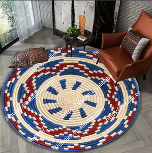 Vente en gros de <span class=keywords><strong>tapis</strong></span> <span class=keywords><strong>rond</strong></span> avec logo personnalisé, <span class=keywords><strong>tapis</strong></span> <span class=keywords><strong>rond</strong></span> éthiopien au design traditionnel, <span class=keywords><strong>tapis</strong></span> épais pour salon et chambre à coucher - Product Image 5