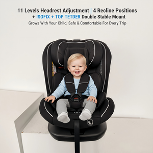Asiento de Auto para Niños con Rotación de 360 Grados, Certificado ECE R129/04 I-Size, <span class=keywords><strong>ISOFIX</strong></span> Top Tether, 40-150 cm, Seguridad Infantil OG801A - Product Image 1