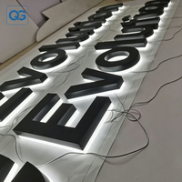 Enseigne LED 3D rétroéclairée personnalisée en métal et acrylique, logo d'entreprise, enseigne murale pour studio de beauté, spa, boutique, décoration intérieure