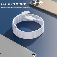 Câble USB C vers USB C de 1,8 m pour téléphone Android, câble de charge rapide 5A, câble de données