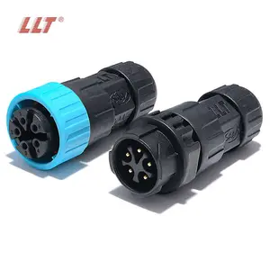 LLT M25 600V 35A IP68 electrical circular waterproof terminal block screw connection 2 3 4 5 pin connector