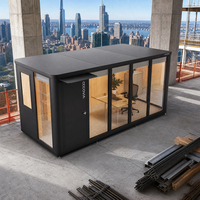 COCOVIA Bureau modulaire en aluminium à installation manuelle, bureau autonome pour chantier, pod de travail indépendant