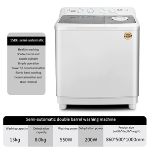 <span class=keywords><strong>Lavadora</strong></span> Semiautomática de Doble Tambor y Doble Cilindro de Gran Capacidad con Energía Eléctrica para Deshidratación Doméstica - Product Image 5