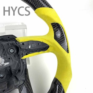 Volant sport en cuir et fibre de carbone pour Miura Huracan Murcielago Gallardo - Product Image 3