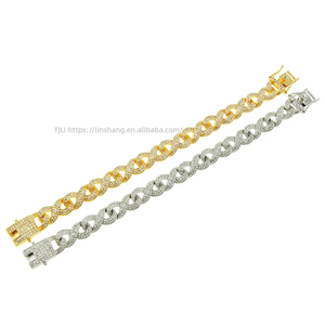Three-dimensional 8-button <b>Cuban</b> <b>Chain</b> Bracelet, Hip-hop Street Nightclub Wear Bracelet Accessories Tanjing - Product Image 5