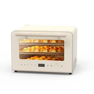 Oven pizza rumah tangga 12 inci Turbo, oven pizza profesional memanggang 400 derajat logam cerdas 9 dalam 1 untuk memanggang di rumah cepat