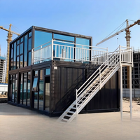 Maison préfabriquée de haute qualité à 2 étages, maisons conteneurs, maison modulaire détachable pour centre d'accueil de parc, kiosque d'information