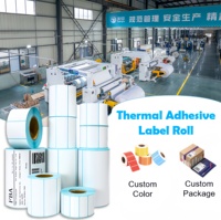 Rouleaux de papier pour imprimante d'étiquettes thermiques adhésives d'usine chinoise 100*150mm*350 étiquettes Expédition rapide Taille et couleur personnalisées