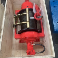 Treuil hydraulique de haute qualité pour grues Construction bateau 15 tonnes ligne nominale tirer télécommande câble en acier élingue Type DX