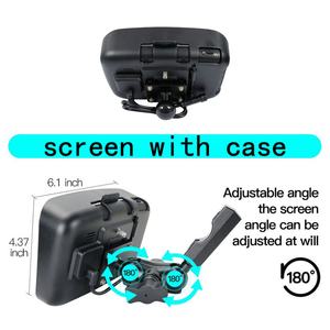 Pantalla LCD portátil para motocicleta con pantalla táctil de 5 pulgadas, monitor impermeable IPX7 para Apple Carplay inalámbrico, Moto Android Auto GPS - Product Image 6