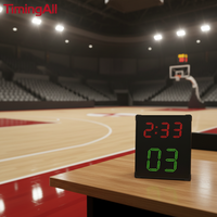 Marcador de Baloncesto LED con Sensor Infrarrojo, Detector de Tiros, Reloj de Puntuación Digital Electrónico Automático para Entrenamiento en Cancha