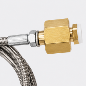 Station de remplissage de bouteilles de CO2 Sodastream, adaptateur de remplissage pour outils pneumatiques, tuyau tressé en acier de 1,5 m, manomètre 250 bars - Product Image 3