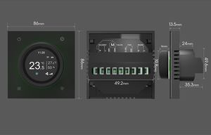 Источник, завод, термостат TUYA FCU, блок катушки вентилятора, термостат, 110-240 В, Rs485, контроллер температуры Modbus, термостат - Product Image 3
