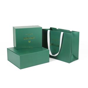 Custom Embossed Interactive Books Packaging Green Women Gift <b>Set</b> Engagement Gift Bridesmaids Magnetic Paper UV Matt Lamination - Product Image 3